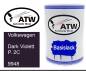 Preview: Volkswagen, Dark Violett P. 2C, 9948: 500ml Lackdose, von ATW Autoteile West.